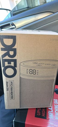 Dreo Atom 316 PTC Fan Heater, a portable 1500W ceramic space heater for indoor use