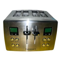 Cuisinart CPT-435 4 Slice Toaster Stainless Steel Tested Works