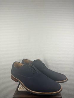 Call It Spring Men’s Blue Leather Oxford Dress Shoes Round Toe Lace Up Size 13