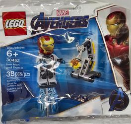 LEGO Marvel Super Heroes polybag set 30452, titled "Iron Man and Dum-E".