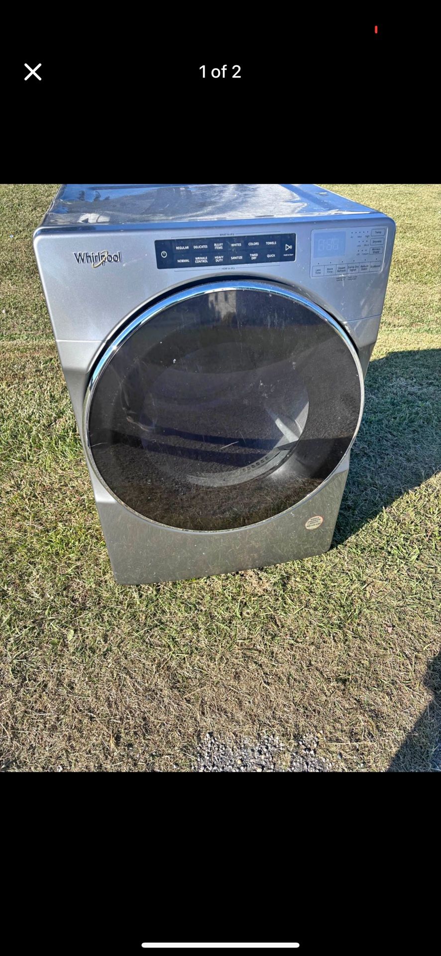 Whirlpool gray/silver Washer $250 Or OBO