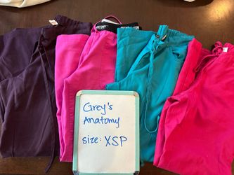 4 pairs Grey’s Anatomy scrubs pants xsp
