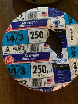 14/3 250ft ROMEX WIRE