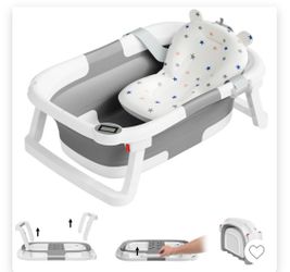 Folding baby bathtub