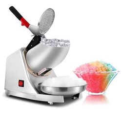 Ice Shaver Machine 300W Electric Ice Crusher Making w/ Bowl