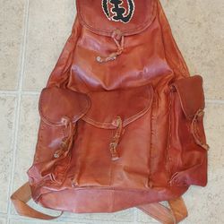 Ghanaian Leather Backpack