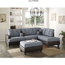 Brand New Sectional With Ottoman 