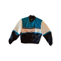 Fried Denim Faux Leather Jacket