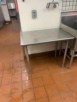 3ft by 2ft by 21/2 restaurant table