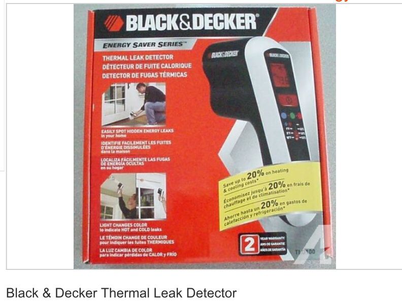 Black and decker thermal leak detector, brand new for Sale in Alexandria,  VA - OfferUp