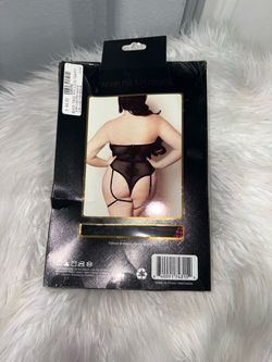 Strapless Fishnet Teddy