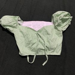 Spring Women’s Crop Top Size Unknown Summer Blouse