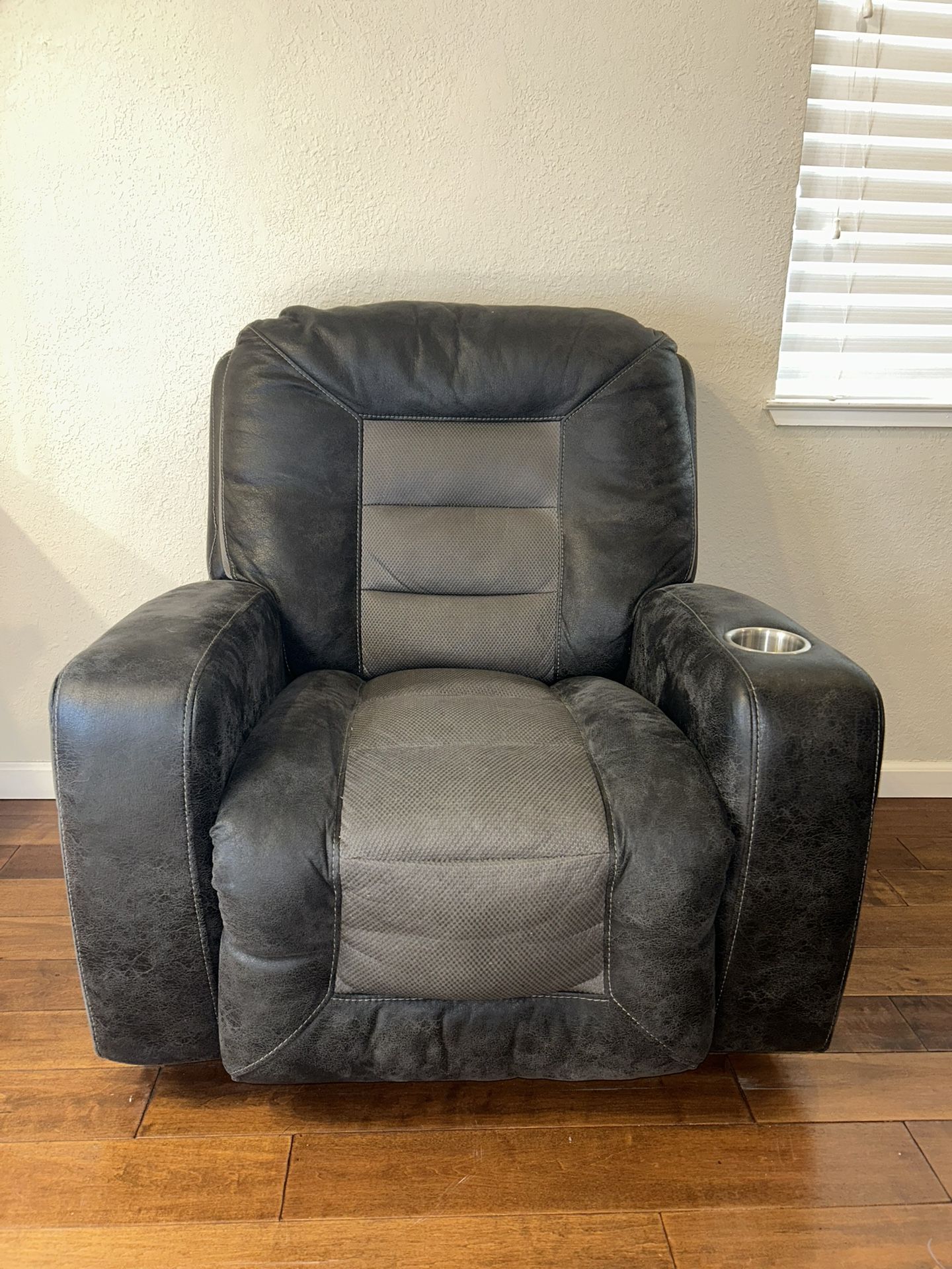 Dark Gray Recliner Armchair