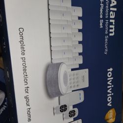 tolviviov Alarm System for Home Security, DIY Door Alarm Security Systems, Smart App Alerts, 15Piece Kit, No Monthly fee, WiFi Alarm, Door Window Moti