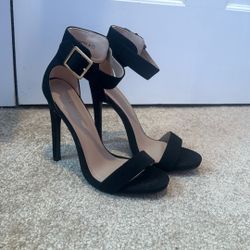 Black Suede Heels 