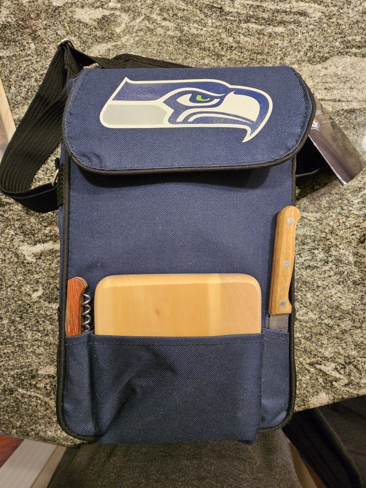Seattle Seahawks Duet Wine Cooler Tote - College Navy