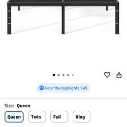 Queen Bed Frame FREE , Must Be Picked Up Tomorrow 14th By Noon At 21202