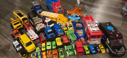 MASSIVE Kids' Vehicle Collection - 45+ Item Bundle! SWAT, T-Rex, Fire Trucks, Patrol, Planes!