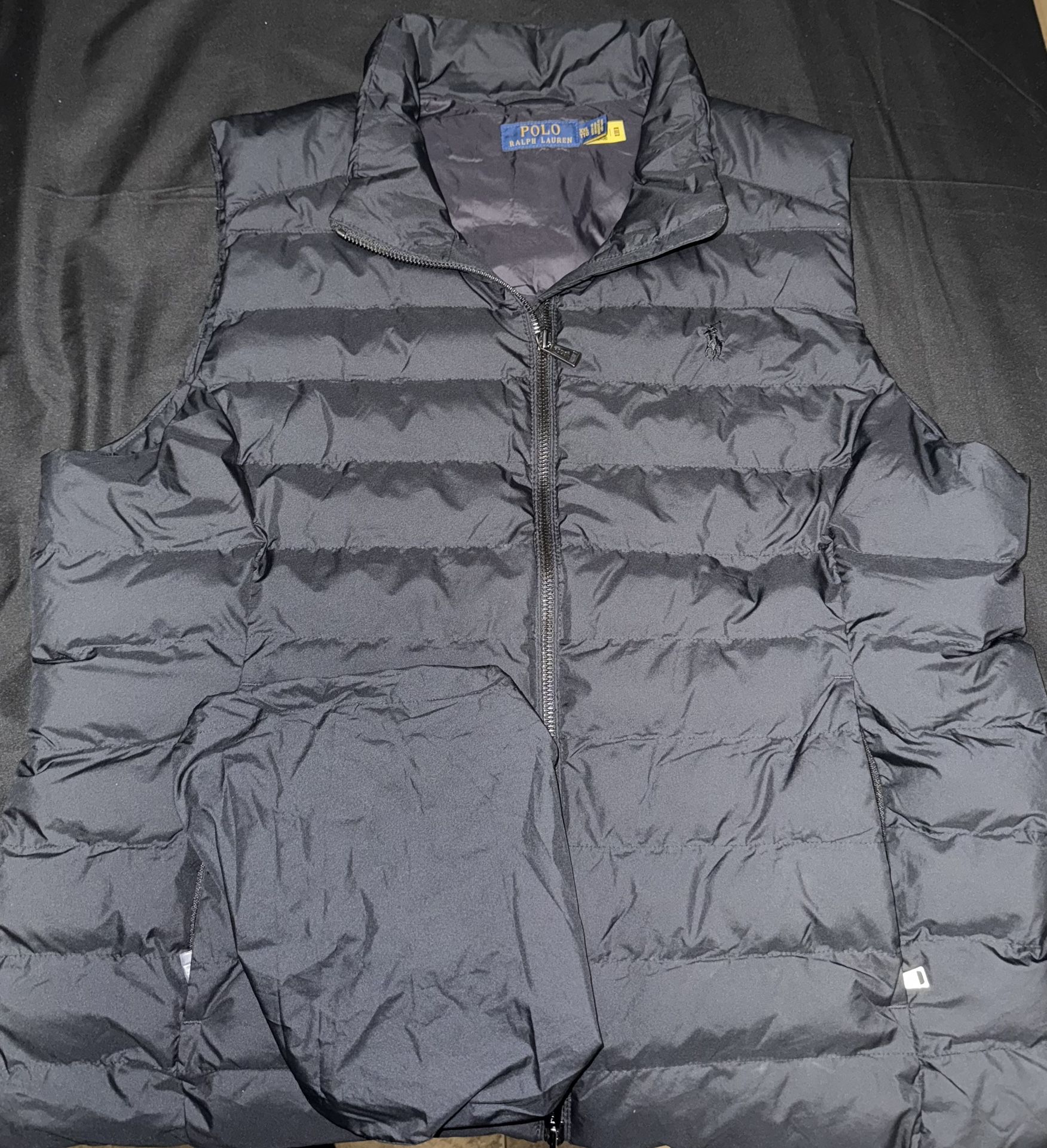 Black Polo Puffer Vest