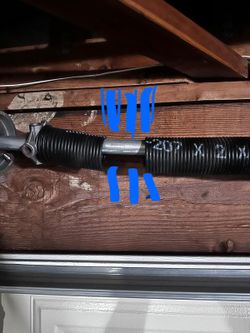 Spring garage door