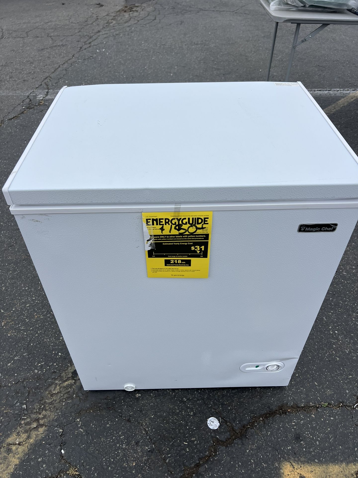 Magic Chef 5.0 cu. ft. Chest Freezer in White