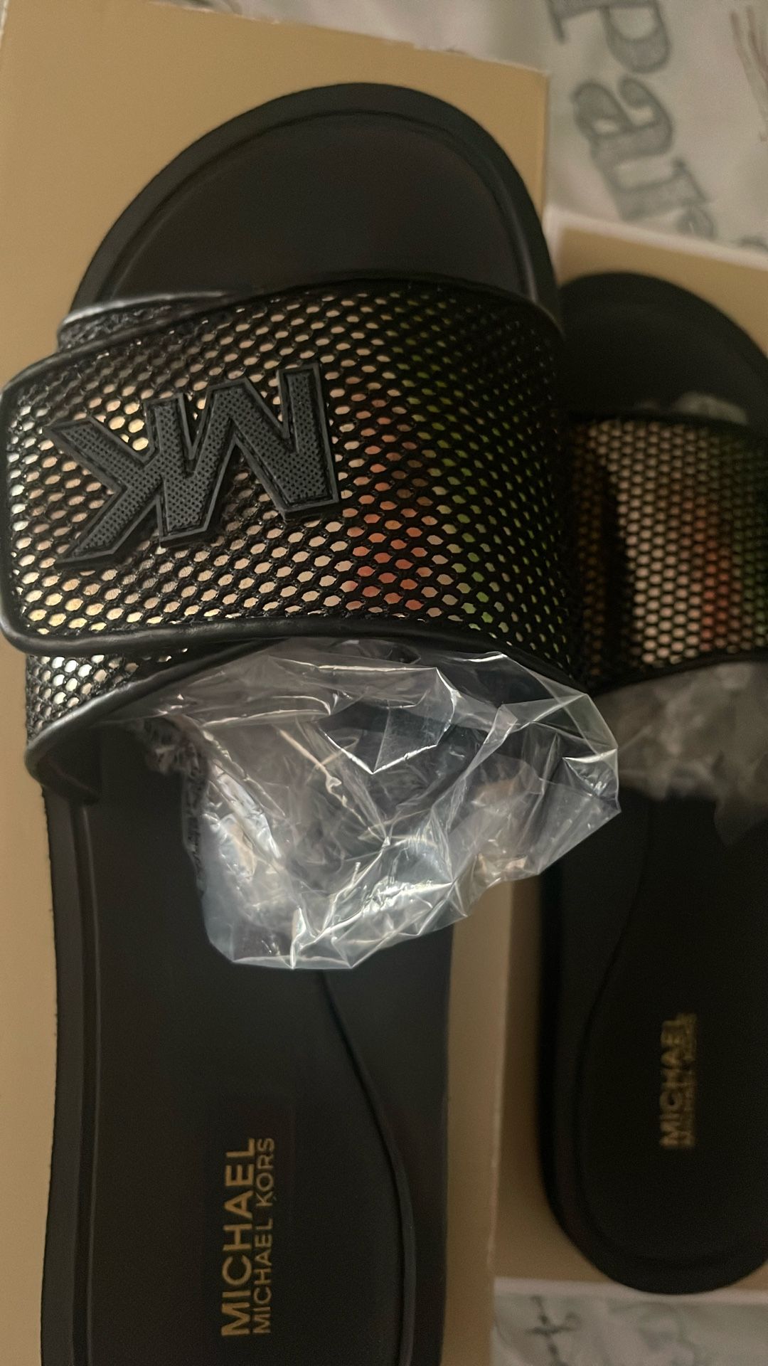Brand New Michael Kors Palmer Slides