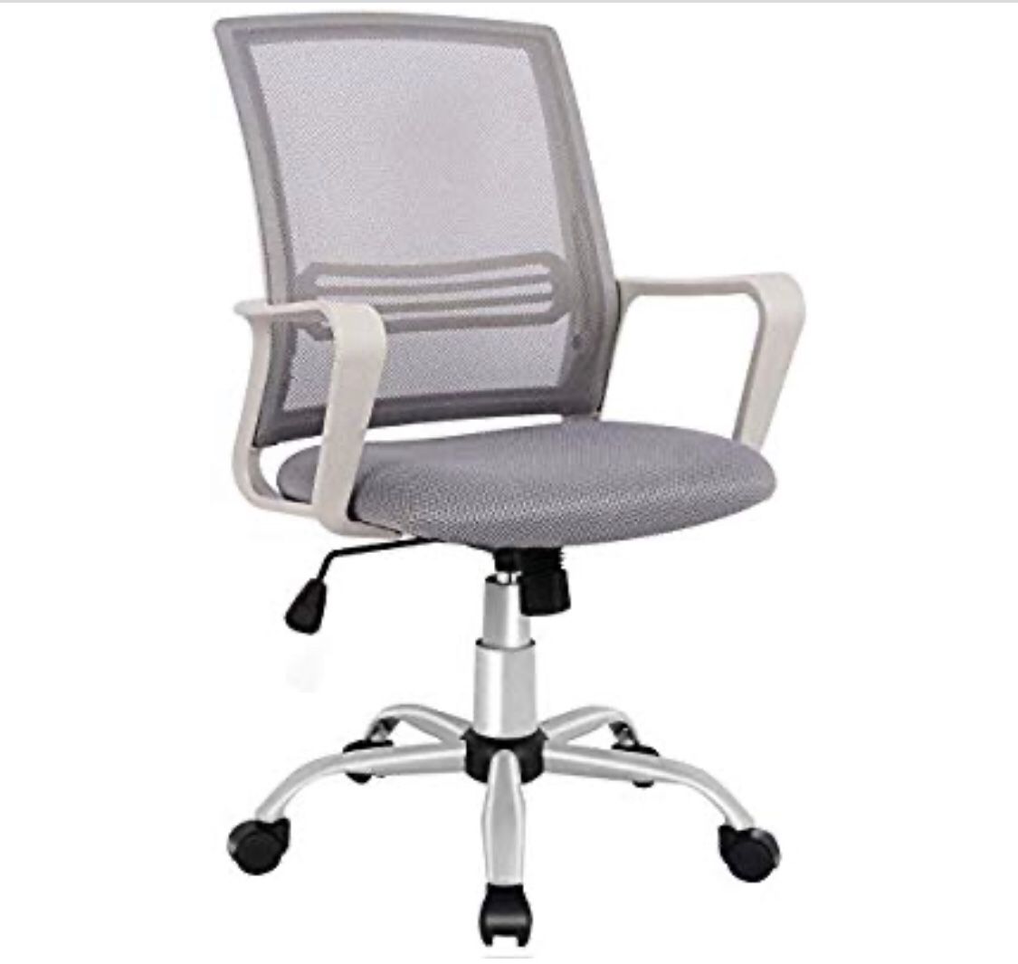 SMUGDESK Office Chair, Mid Back Mesh Office Computer Swivel Desk Task Chair, Ergonomic Executive Chair with Armrests