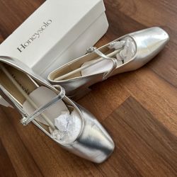 Comfortable Low Heel Square Toe Ballet Flats | Adjustable Strap Daily Work Shoes