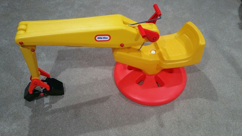 VERY RARE VINTAGE Little Tikes sit on excavator for Sale in
