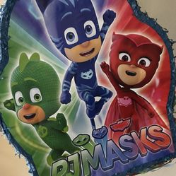 PJ Masks Birthday Decorations And Piñata