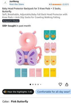Baby head protecting backpack