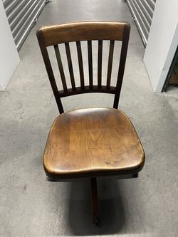 Vintage adjustable bankers chair by SENG, Chicago