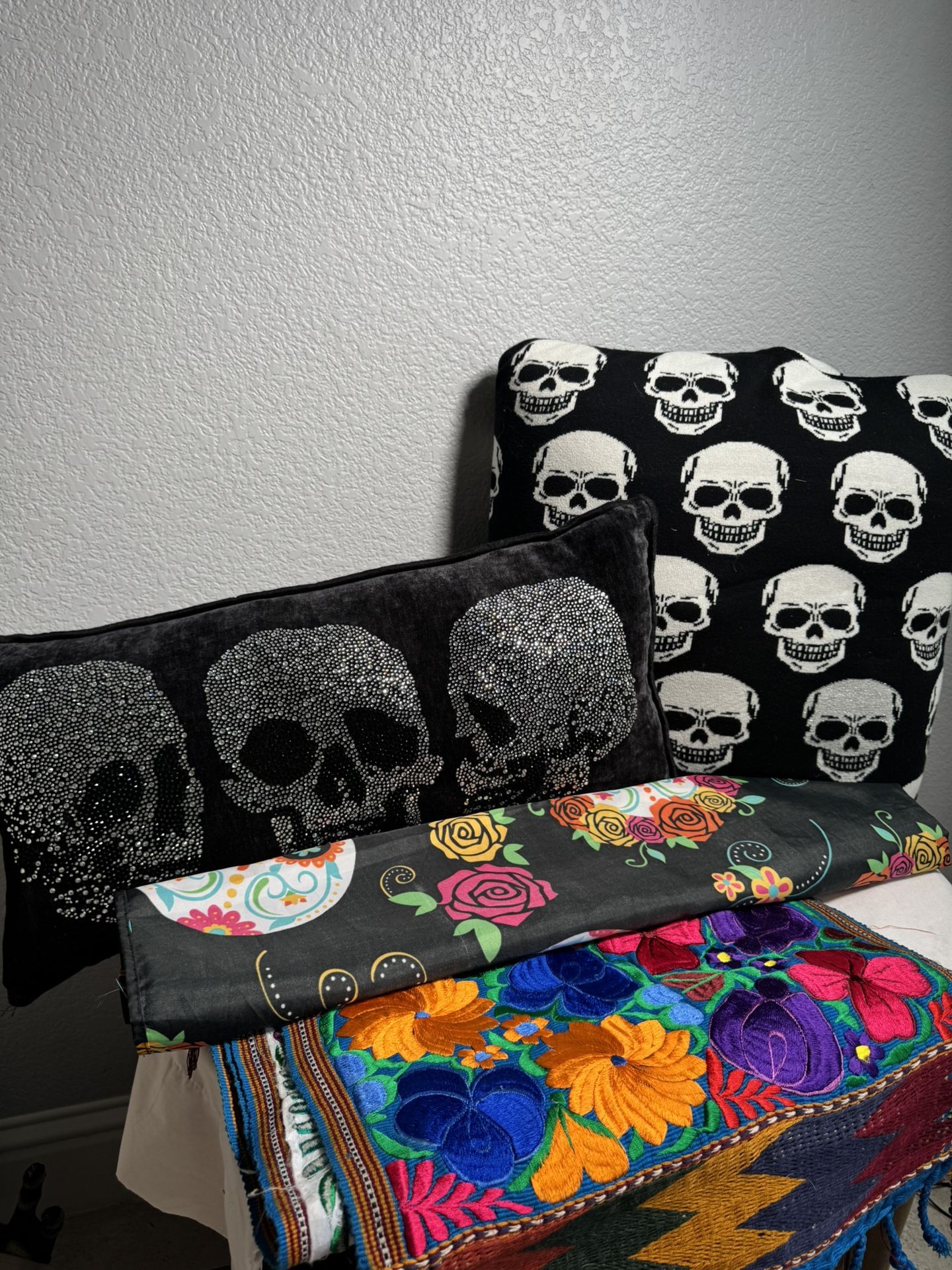 Halloween decorations. Pillows and other textiles