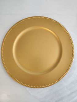 Gold Beaded Charger - $1.00 each
