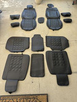 🚗 Dodge Charger Seat Covers 2006–2025 | Premium Leather | Full Set 💺