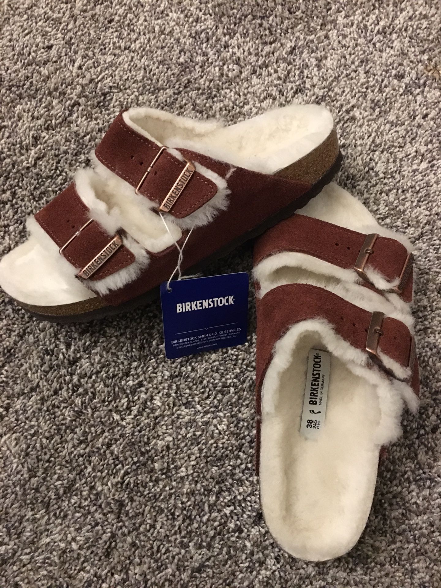 Women’s Birkenstock Arizona shearling suede