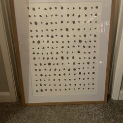 Target Picture Wall Art - Black and White Dots