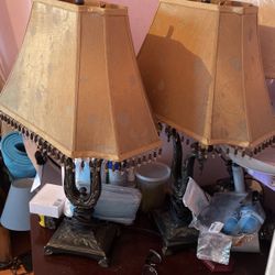 Set of 2 Antique Lamps 