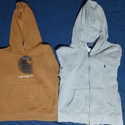 Set of Boys sz 6 Carhartt and Polo Hoodies