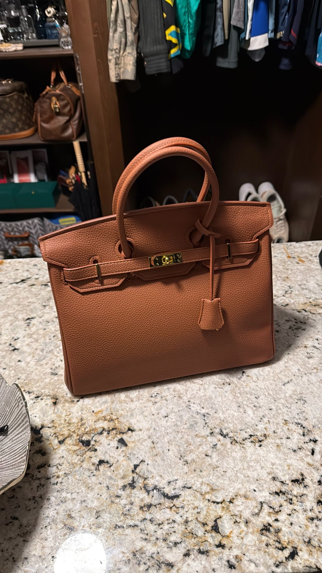 Hermes Birkin 30 Togo Brown Leather With Gold Hardware