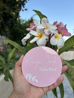 Baby Name Announcement Sign 