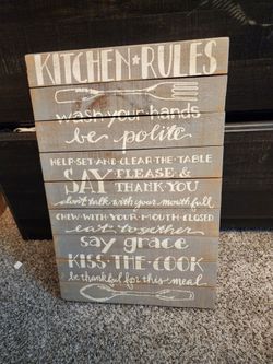 Free kitchen sign
