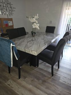 Table and 6 chairs