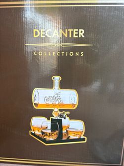 Motorcycle whiskey decanter