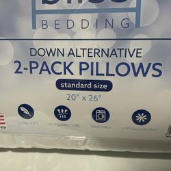 Bliss Standard 2 Pack Pillows 