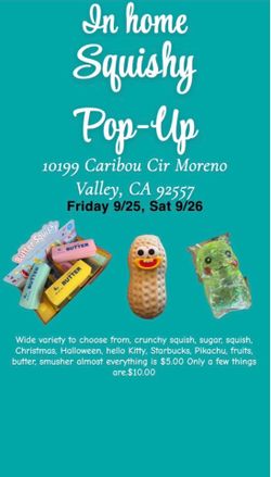 Pop-Up In-Home Squishy Sale