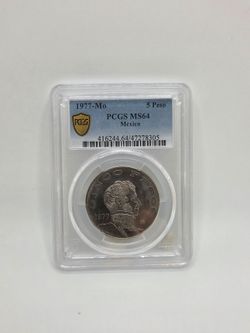 1977 Mo Mexico 5 Pesos.
