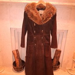 Womens Fur And Suade Coat, Abrigo DeMujer, Ropa De Mujeres, Womens Clothing