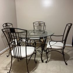 Brass Dining Room Set