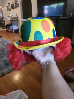 Clown Hat With Wig